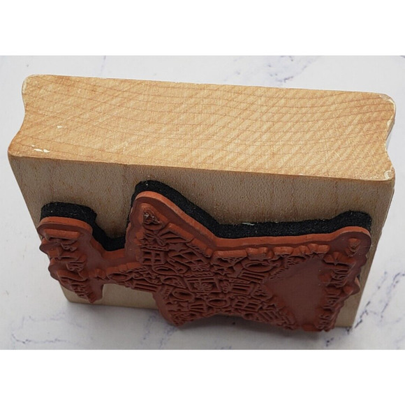 Inkadinkado Be The Star Presents & Balloon Star Wood Mounted Rubber Stamp 99325 - Picture 5 of 7